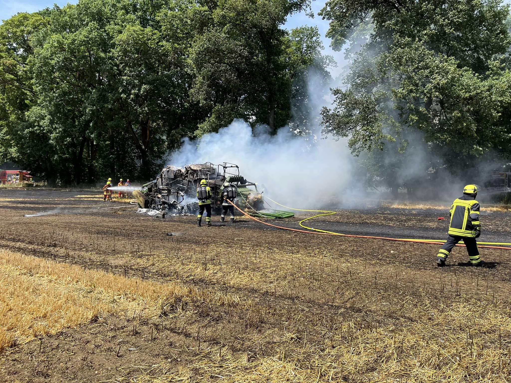 15.07.2023 – 13.37 Uhr – B2 Brand Freifläche groß >100 qm – Wöllershof Kreisgut